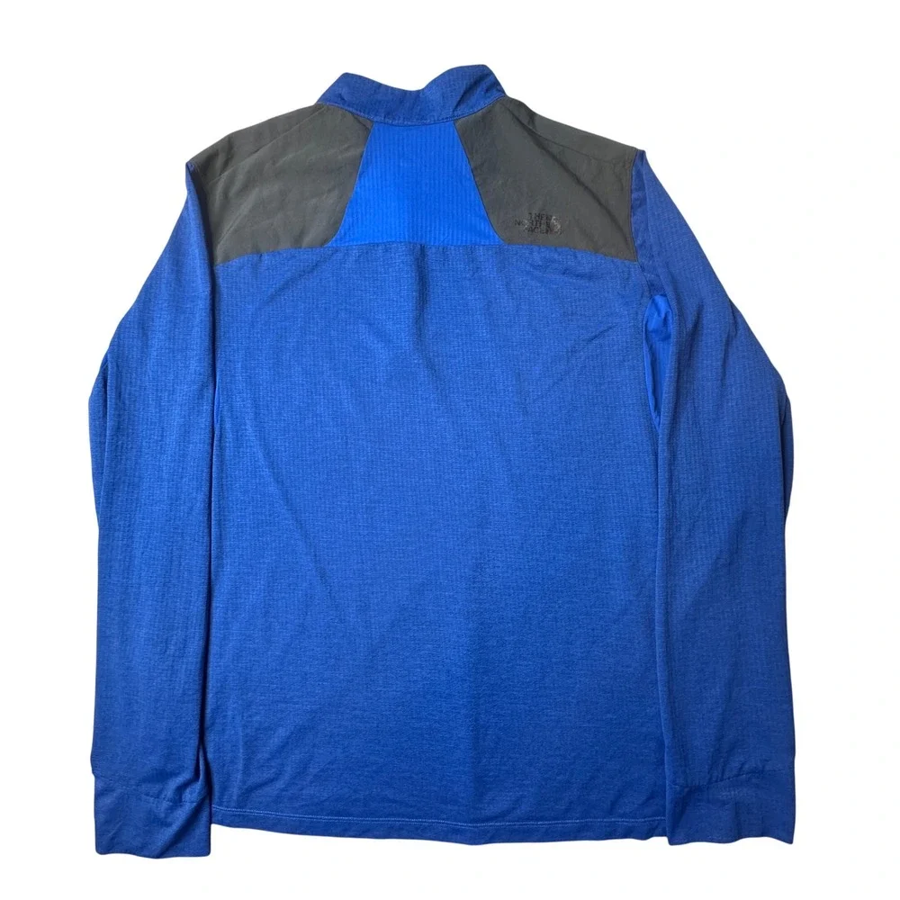 The North Face Pullover Mens L Blue FlashDry-XD 1/4 Zip NF0A35UK Athletic Hiking